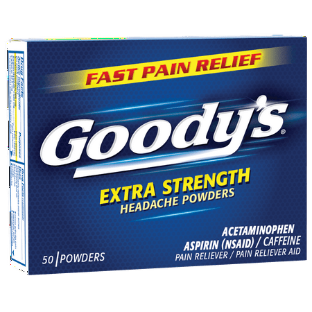 Goody's Extra Strength Fast Pain Relief Aspirin Powder Stick Headache Powders, 50.0 CT