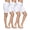 White+White+White, variant on 3 Pack Slip Shorts for Under Dresses Seamless Anti Chafing Underwear Shaping Boyshort Smooth Panties for Women