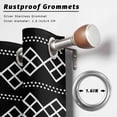 thumbnail image 2 of Outdoor Curtains for Patio Waterproof, Black Boho Outdoor Privacy Panels Grommet, Vintage Ethnic Tribe Abstract Art Geometric Blackout Outside Curtains for Porch/Cabana 54"x95", 1 Panel, 2 of 8