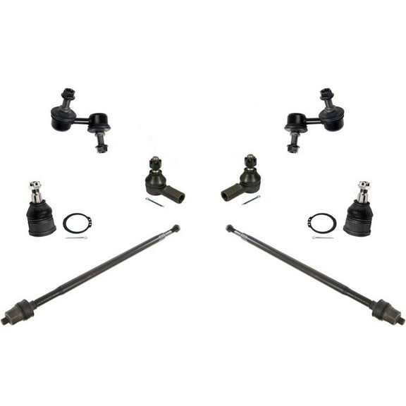 Fits For 03-11 Element Inner & Outer Tie Rods Ball Joints Sway Bar 8Pc Kit