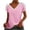 Pink Shirts for women, variant on HAPIMO Women's Loose Raglan Lace Pullover Short Sleeve Tops Summer V Neck Blouse Casual Relaxed Workout Girls Solid Color Crochet Eyelet Tees Trendy Army Green L