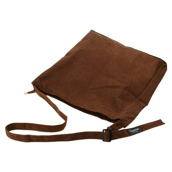 YIEMEEN Vintage Corduroy Shoulder Bag With Large Capacity Handbag Casual Underarm Bucket Bags For Travel School And Shopping