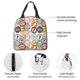 thumbnail image 4 of Fotbe Travel Stamp Bolsa Térmica con Estampado y Forro de Aluminio Grueso Bolsa de Almuerzo con Bolsillo Frontal para Hombres y Mujeres, Ideal para Trabajo, Escuela, 4 of 8