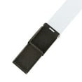 thumbnail image 5 of Mile High Life Canvas Web Belt | Cut to fit up to 52" | Flip-Top Matte Silver Nickel Buckle (White ), 5 of 7