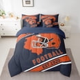 thumbnail image 2 of Erosebridal American Football Bedding Sets Twin Size, Soccer Sports Comforter Sets with Sheets, Navy Red, Chicago, Breathable 7 Pieces, 2 of 8