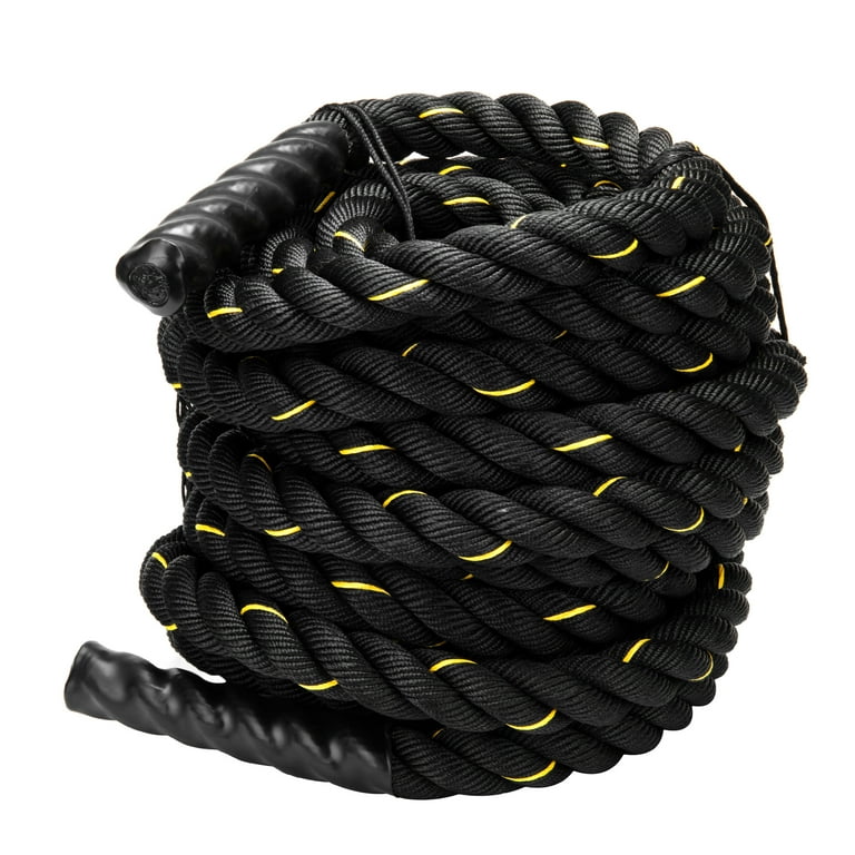 1.5 inch Training Rope Battle Rope Workout Training Undulation Rope, 50ft Length Fitness Battle Rope Heavy Duty Gym Fitness Workout Combat Battle
