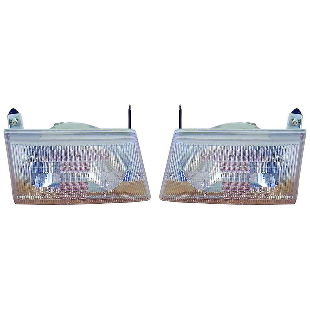 For Ford EconoLine Van 9296 Headlight Assembly Composite Type Pair