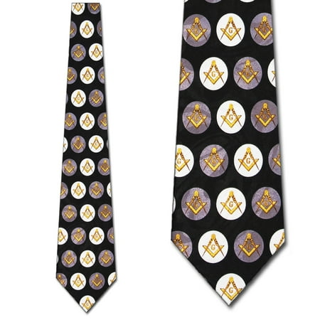 Mason Mens Necktie - Masons Polka Dots Necktie Mens Tie