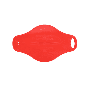 Superio Snow Sled Board for Kids and Adults, Plastic Snow, Sand and Grass Slider (Red)