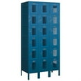 thumbnail image 2 of 12" Wide Six Tier Box Style Vented Metal Locker - 3 Wide - 6 Feet High - 18 Inches Deep - Blue - Assembled, 2 of 3