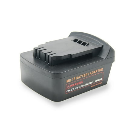 

Dido Battery Converter Craftsman Cordless DIY Li Batteries Adapter Portable Convert External Drill Replacement for Milwaukee M18 18V