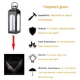 thumbnail image 4 of Farol tipo vela Bdor, metal y cristal templado, 40 cm, 4 of 8