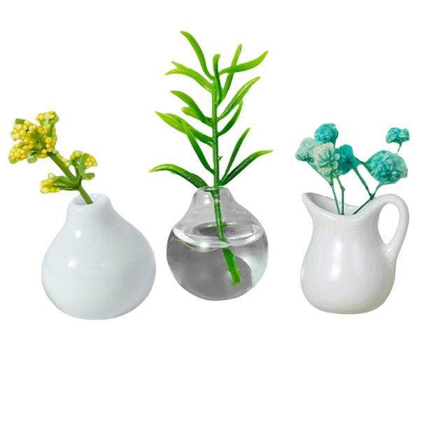 Mini Ceramics Vase Fridge Magnet Diy 3D Creativa Sticulante para (i)