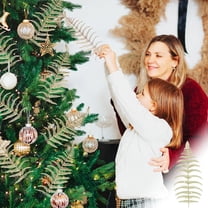 YIMWNYI 12 Pcs Simulation Leaf Glitter Leaf Spray, Decorative Leaves, Elegant Home and Wedding Decoration, Realistic Fern Design, Vibrant and Easy to Maintain, Perfect for Parties and Displays