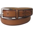 thumbnail image 1 of Tasso Elba - Cinturón con borde de plumas para hombre, beige, 32 Tasso Elba Medio, 1 of 1