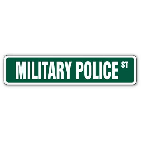 Us Army Sign Board - MILITARY POLICE Street Sign army MP air force guard | Indoor/Outdoor | 24