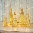 thumbnail image 3 of ACDANC Set of 5 Creative Illuminated Mercury Glass Trees with Light DIY Decoration Led Christmas Trees Versatile Desktop Ornament Christmas Trees, 3 of 7