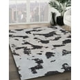 thumbnail image 3 of Ahgly Company Machine Washable Indoor Rectangle Abstract Silver Gray Area Rugs, 8' x 10', 3 of 7