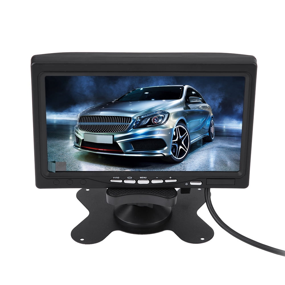 7" TFT Screen LCD Colour Car RearView Dashboard Headrest 4 Pin Monitor 2-Channel 
