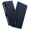 thumbnail image 1 of TORUBIA PU Leather Wallet Case For Samsung Galaxy Note 10 Case Flip Stand Cover with Mirror and Card Slots Blue, 1 of 9