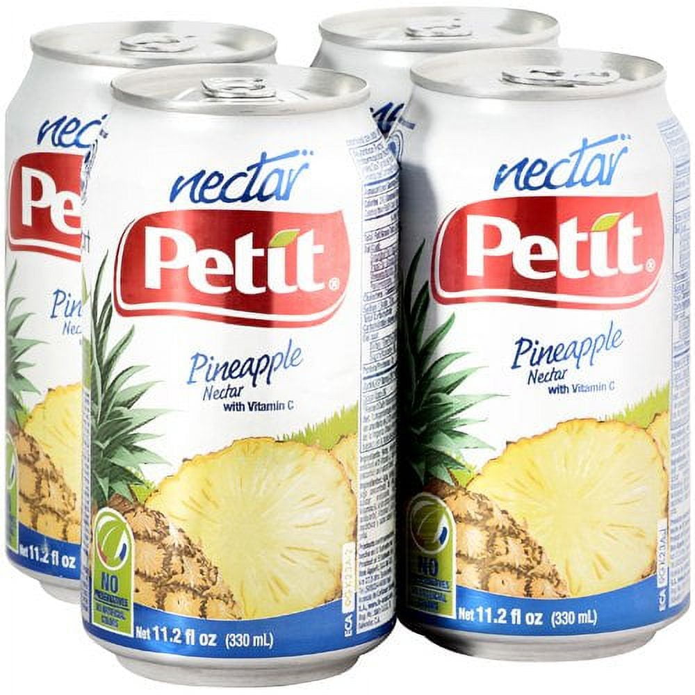 (3 pack) Petit Pineapple Nectar 11.2 fl oz, 4 Ct., Nectar Juice