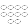 thumbnail image 1 of DEWIN Anneaux Ronds, 10pcs Anneaux Ronds Soudés en Acier Inoxydable Multifonctionnel pour Camping Ceinture Gréement 4x40mm, 1 of 8