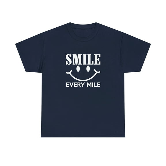 Smile Every Mile Shirt, Run Happy, Cycling Gift, Marathon Shirt - ID: 1978