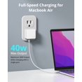 thumbnail image 3 of Cargador Nekmit de doble puerto USB C de 40 W PD de carga rápida, 3 of 9