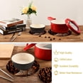 thumbnail image 6 of Coolnut Leopard Print Round Woven Potholders Set Trivets for Hot Dishe Heat Resistant Non-Slip Trivets for Cooking and Baking Kitchen Home Decor, 6 of 7