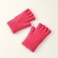 thumbnail image 2 of Women's Gloves Mittens Womens Half Finger Gloves Autumn And Winter Thickened Warm And Cold Knitted Exposed Finger Knitted Gloves, Women's Accessories Gloves Mittens, 2 of 3