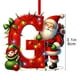 thumbnail image 2 of Adornos navideños, adornos navideños, regalos navideños, árbol de Navidad acrílico 2D, colgante de 26 letras, regalo decorativo, colgantes para fiestas navideñas familiares, objetos colgantes, 2 of 5