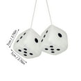 thumbnail image 3 of AIYUQ.U Plush Car Dice - Vibrant Rear View Mirror Charms and Decor, 3 of 9