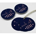 thumbnail image 4 of Inkdotpot Real Rose Gold Foil Made With Love Text Tag Favor Hang Paper Tag 100 Piece, 4 of 6
