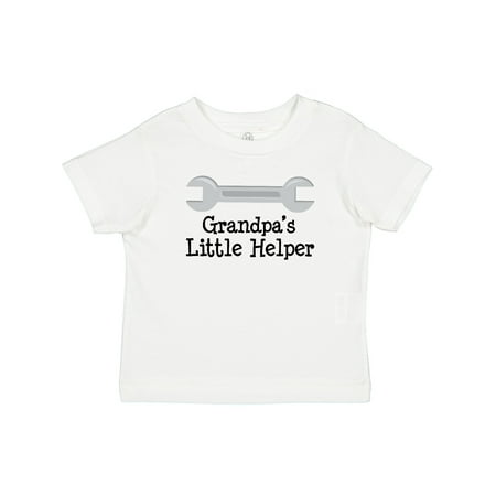 

Inktastic Grandpa s Little Helper Gift Baby Boy or Baby Girl T-Shirt