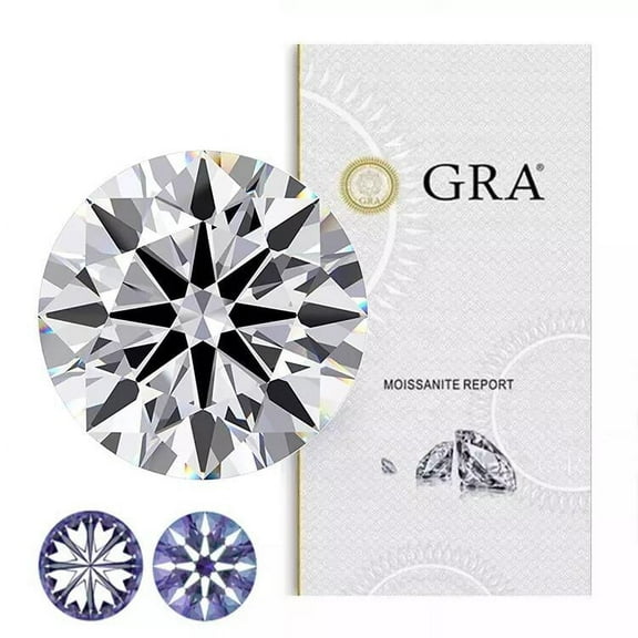Moissanite Loose Stone Round Brilliant Cut 3m--18mm Lab Grown Diamond D Color VVS1 Clarity Loose Gemstones for Jewelry Making,Engagement Ring Pendant Necklace Earrings with GRA Certificate Anniversary