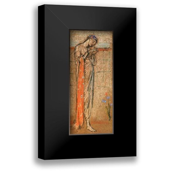 Whistler, James McNeill 8x14 Black Modern Framed Museum Art Print Titled - The Purple Iris 1870