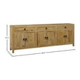 thumbnail image 2 of Manor Born 905-inch Sideboard with 3 Shelves, Rustic Brown, 2 of 4