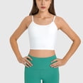 thumbnail image 3 of Greeniant Camiseta sin mangas Sujetador deportivo Chaleco de fitness Lavable Accesorios de gimnasio Ropa para correr Comodidad Sexy Halter Tops Equipo de Uniforme atlético Blanco ocho Greeniant OD029032-01, 3 of 6