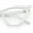 White, variant on Womens Rich Golden Age Opulent Gothic Cat Eye Clear Lens Plastic Eyeglasses Black