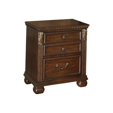 UPC 024052215724 product image for Signature Design by Ashley Leahlyn Warm Brown Two Drawer Night Stand | upcitemdb.com