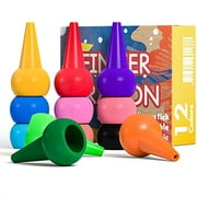 Mimoo Finger Crayons For Toddlers, 12 Colors Finger Paint Palm Grip Crayons For Babies Toddler Crayons Washable Finger Paint Non Toxic Crayons, Kids, Children, Boys And Girls