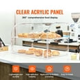 thumbnail image 2 of KFFKFF Confectionery Showcase, Dual-Level Professional Tabletop Bakery Exhibit, Transparent Display Container with Back Entry & Detachable Racks, 22"x14"x14", 2 of 9
