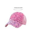 thumbnail image 3 of Unique Baseball Hat Sequined Headwear Adjustable Ponytail Hat for Casual and Sports for Men Women Teenagers, 3 of 9
