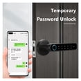 thumbnail image 4 of Door Lock, USB Charging Bluetooth-compatible Door Knobs Lock Smart Fingerprint Password Mechanical Keys Electronic Anti-lock for Apartment ,Easy to Install, 4 of 7