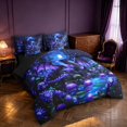 thumbnail image 2 of Manfei Gothic Dark Dragon Animals 7-Piece Twin Bedding,Vintage Trees Water Lily Bedding Comforter Set,Black Reversible, 2 of 6