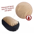 thumbnail image 4 of Majestic Pet Poly/Cotton Bagel Pet Bed for Dogs, Calming Dog Bed Washable, Small, Black, 4 of 6