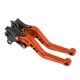 thumbnail image 1 of Palancas de freno y embrague cortas únicas para BMW R NINE T 2014-2016, palanca de freno ajustable en 6 posiciones, aleación de aluminio T6 6061, naranja, 1 par, 1 of 7