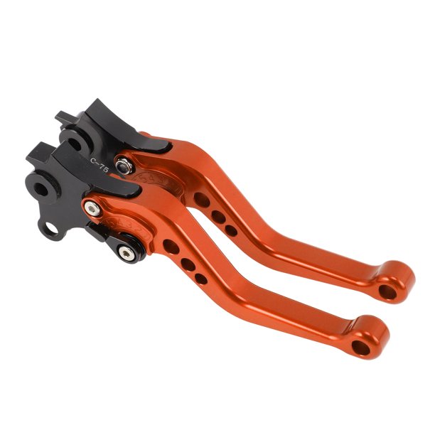 Palancas de freno y embrague cortas únicas para BMW R NINE T 2014-2016, palanca de freno ajustable en 6 posiciones, aleación de aluminio T6 6061, naranja, 1 par
