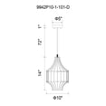 thumbnail image 2 of 1 Light Down Pendant with Black finish, 2 of 2