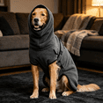 thumbnail image 6 of Fleece Turtleneck Dog Winter Jacket, Soft Warm Adjustable Dog Coat Vest, Wind‑Resistant Cozy Pet Outfit for Medium Large Extra Large Dogs, 6 of 6